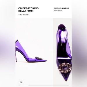 Good American Purple Pumps Size 7.5